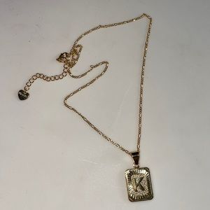 “K” necklace